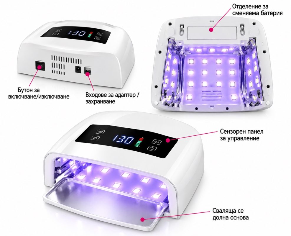UV LED hibridna lampa 96W 1